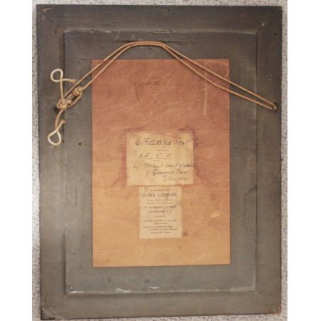 Antikes Scottish Terrier Porträt von Maud West Watson: "A faithful Scot", ca. 1910, signiert