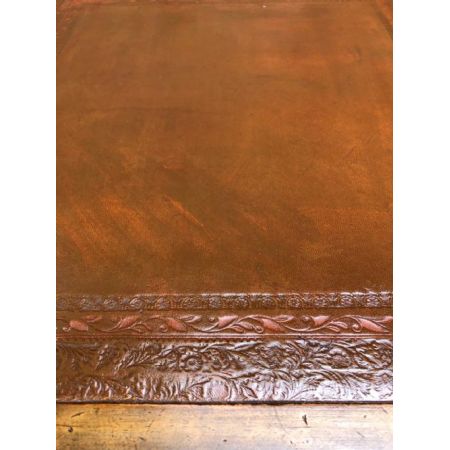 Viktorianischer Mahagoni Schreibtisch Massivholz antik ca 1880