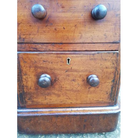 Viktorianischer Mahagoni Schreibtisch Massivholz antik ca 1880