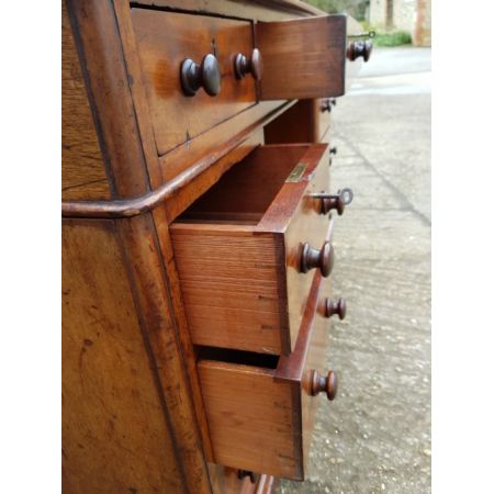 Viktorianischer Mahagoni Schreibtisch Massivholz antik ca 1880