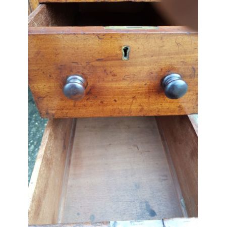 Viktorianischer Mahagoni Schreibtisch Massivholz antik ca 1880