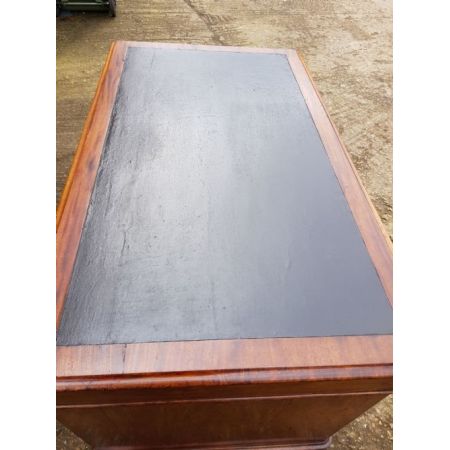 Viktorianischer Mahagoni Schreibtisch Massivholz antik ca 1880