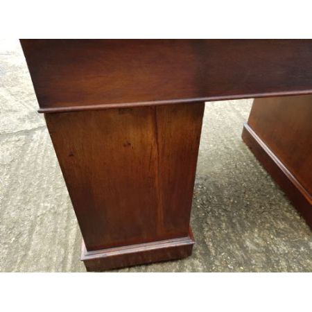 Viktorianischer Mahagoni Schreibtisch Massivholz antik ca 1880