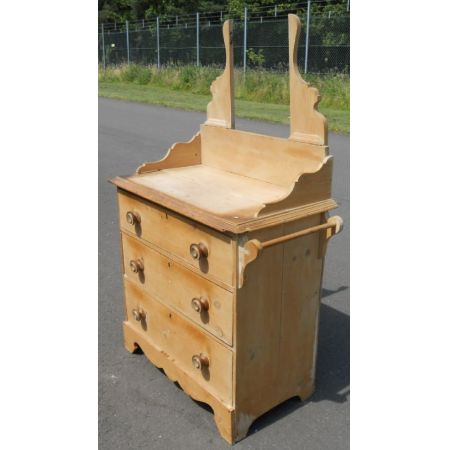 Antiker Victorian Schminktisch aus Kiefernholz von 1880