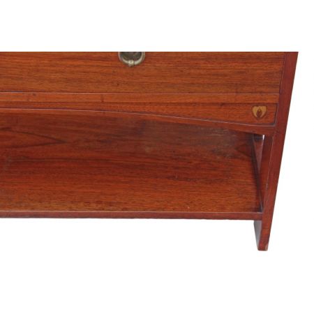 Antiker viktorianischer Nussbaum Schminktisch,um 900