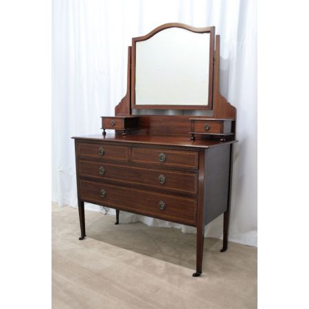 Antiker edwardianischer Schminktisch