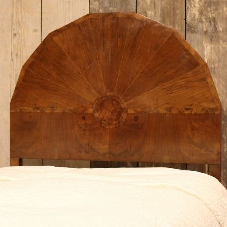 Antikes Paar edwardianischer Mahagonibetten von 1910