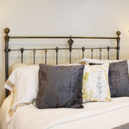 Antikes "burnished bed", Messingbett von 1890