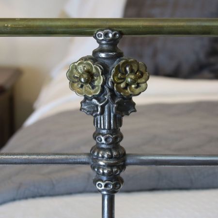 Antikes "burnished bed", Messingbett von 1890