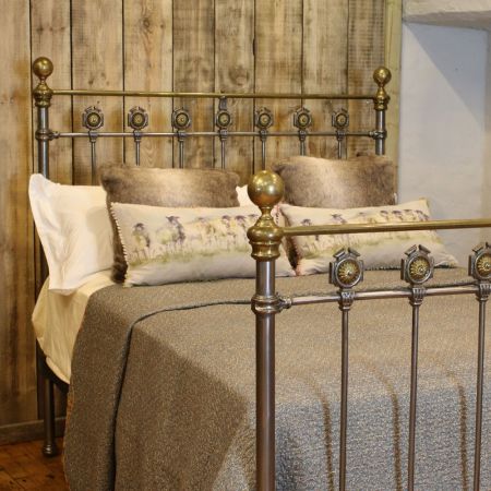 Antikes Messingbett von 1890