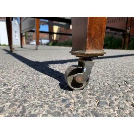 Antikes Paar edwardianischer Mahagoni Einzelbetten von 1910