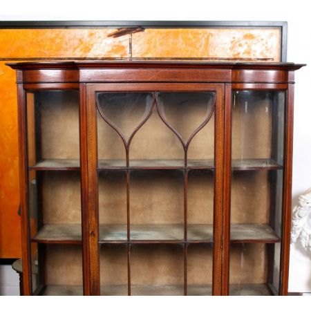 Verglaste Vitrine Glasvitrine Mahagoni englisch antik ca. 1890