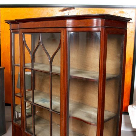 Verglaste Vitrine Glasvitrine Mahagoni englisch antik ca. 1890