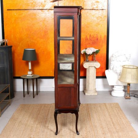 Verglaste Vitrine Glasvitrine Mahagoni englisch antik ca. 1890