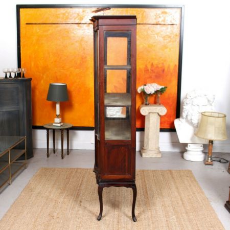 Verglaste Vitrine Glasvitrine Mahagoni englisch antik ca. 1890