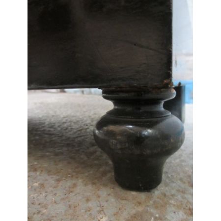 Viktorianische ebonisierte Glasvitrine Massivholz antik ca 1870