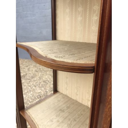 Antike große edwardianische "Maples & Co"Intarsien Vitrine