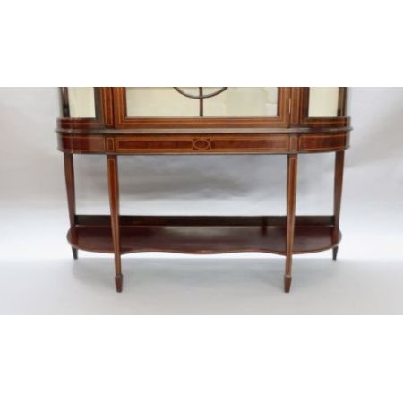 Antike edwardianische Mahagonivitrine von 1900