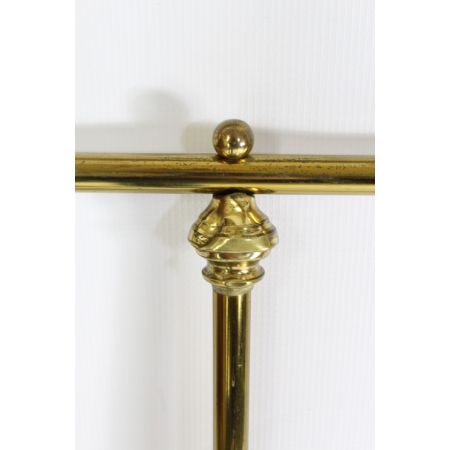 großes viktorianisches Messingbett von Hoskins & Sewell um 1890