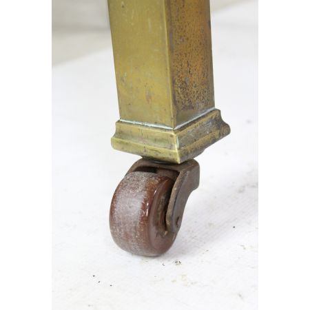 Antikes edwardianisches Messing Doppelbett  von 1900