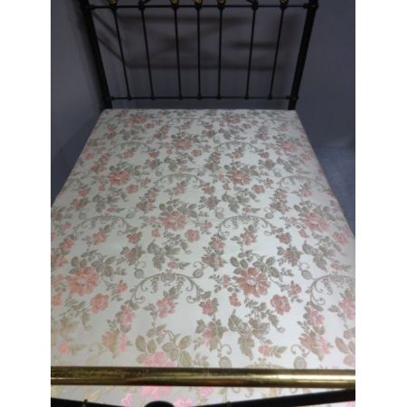 Antikes viktorianisches Bett aus Messing und Eisen von 1880