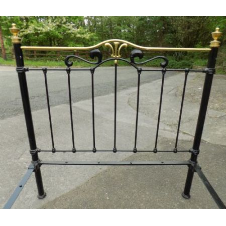 Viktorianisches Messing Bettgestell Eisen antik ca 1880