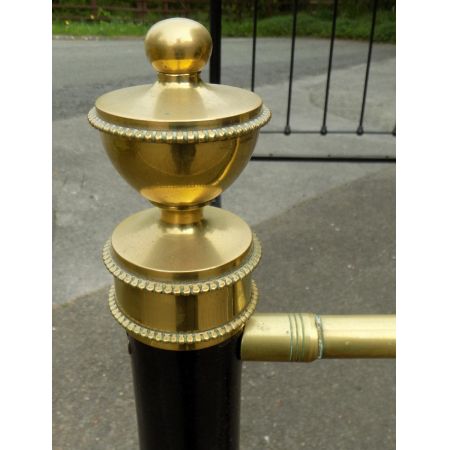 Viktorianisches Messing Bettgestell Eisen antik ca 1880