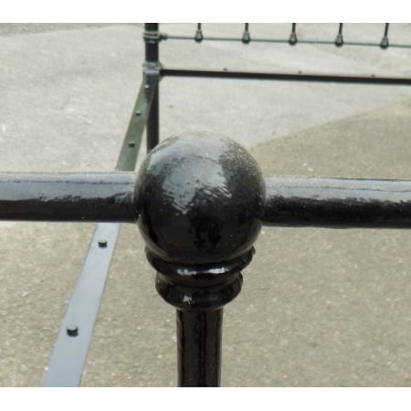 Viktorianisches Messing Bettgestell Eisen antik ca 1880