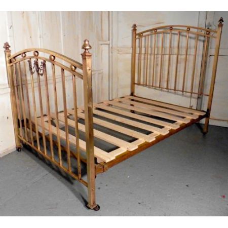 Viktorianisches Messing Bettgestell antik ca 1880