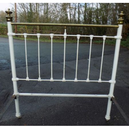 Viktorianisches Eisen Bettgestell Messing antik ca 1880