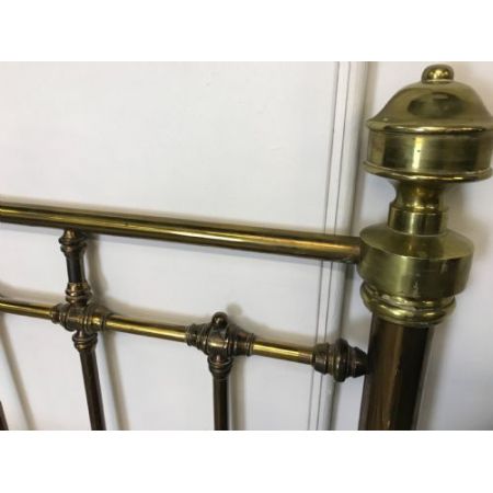 King Size Messing Bettgestell antik ca 1900