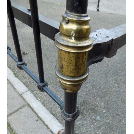 Viktorianisches Messing Bettgestell Eisen antik ca 1870