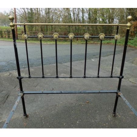 Viktorianisches Eisen Besttgestell Messing antik ca 1880