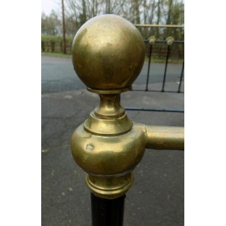 Viktorianisches Eisen Besttgestell Messing antik ca 1880