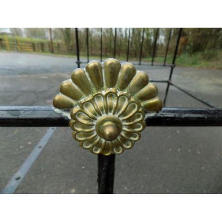 Viktorianisches Eisen Besttgestell Messing antik ca 1880