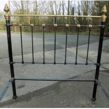 Viktorianisches Messing Bettgestell Eisen antik ca 1880