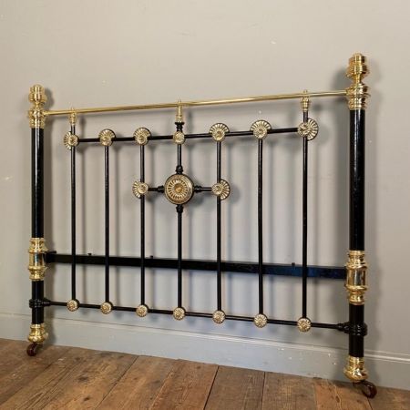 Messing Bettgestell Eisen antik ca 1880