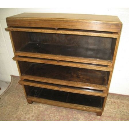 Antikes Globe Wernicke Eichentbücherschrank von 1930