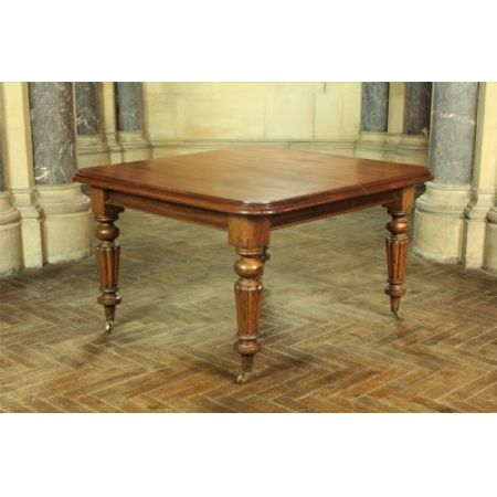 Viktorianischer Mahagoni Esstisch Massivholz antik ca 1870 