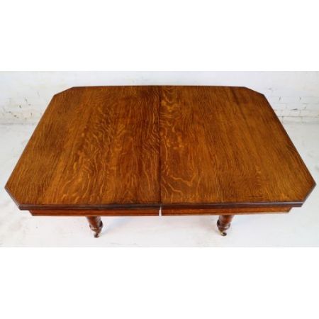 Viktorianischer Eichen Esstisch Massivholz antik ca 1880