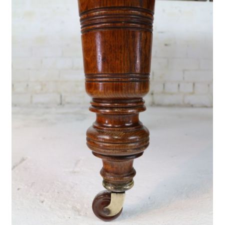 Viktorianischer Eichen Esstisch Massivholz antik ca 1880