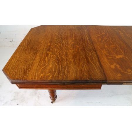 Viktorianischer Eichen Esstisch Massivholz antik ca 1880