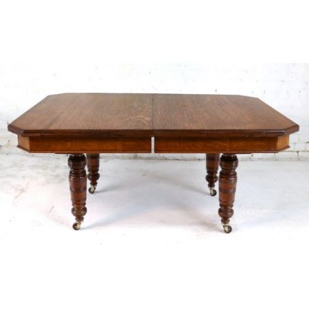 Viktorianischer Eichen Esstisch Massivholz antik ca 1880