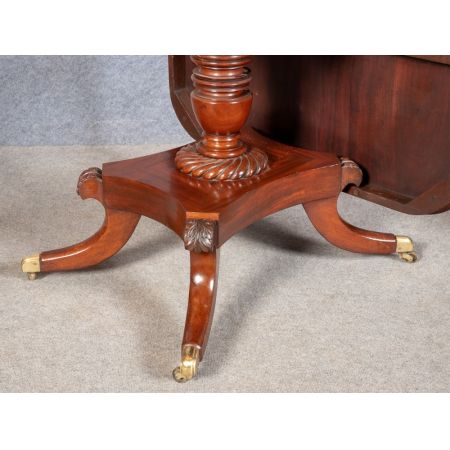 Esstisch Mahagoni Massivholztisch antik Regentschaft