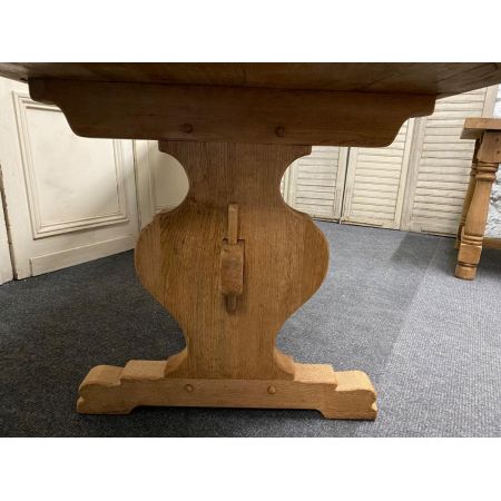 Esstisch aus gebleichter französischer Eiche antik Massivholztisch 19. Jahrhundert