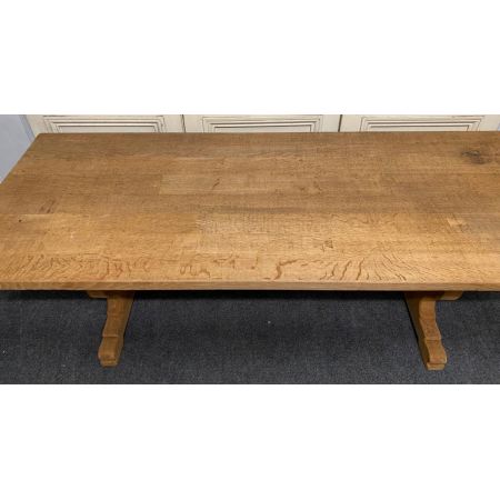 Esstisch aus gebleichter französischer Eiche antik Massivholztisch 19. Jahrhundert