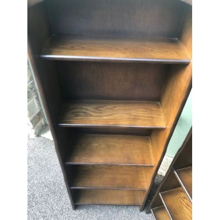 Ein Paar Eichen Bücherregale Massivholz antik ca 1910