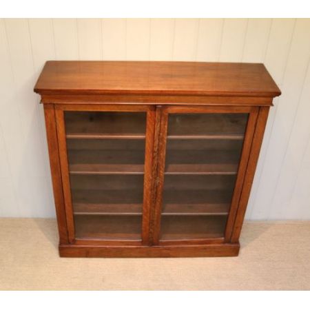 Edwardianischer Eichen Bücherschrank Massivholz antik ca 1910