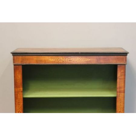 Nussbaum Bücherregal Massivholz antik 19. Jahrhundert