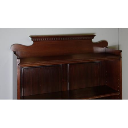 Offenes Mahagoni Bücherregal Massivholz antik ca 1920